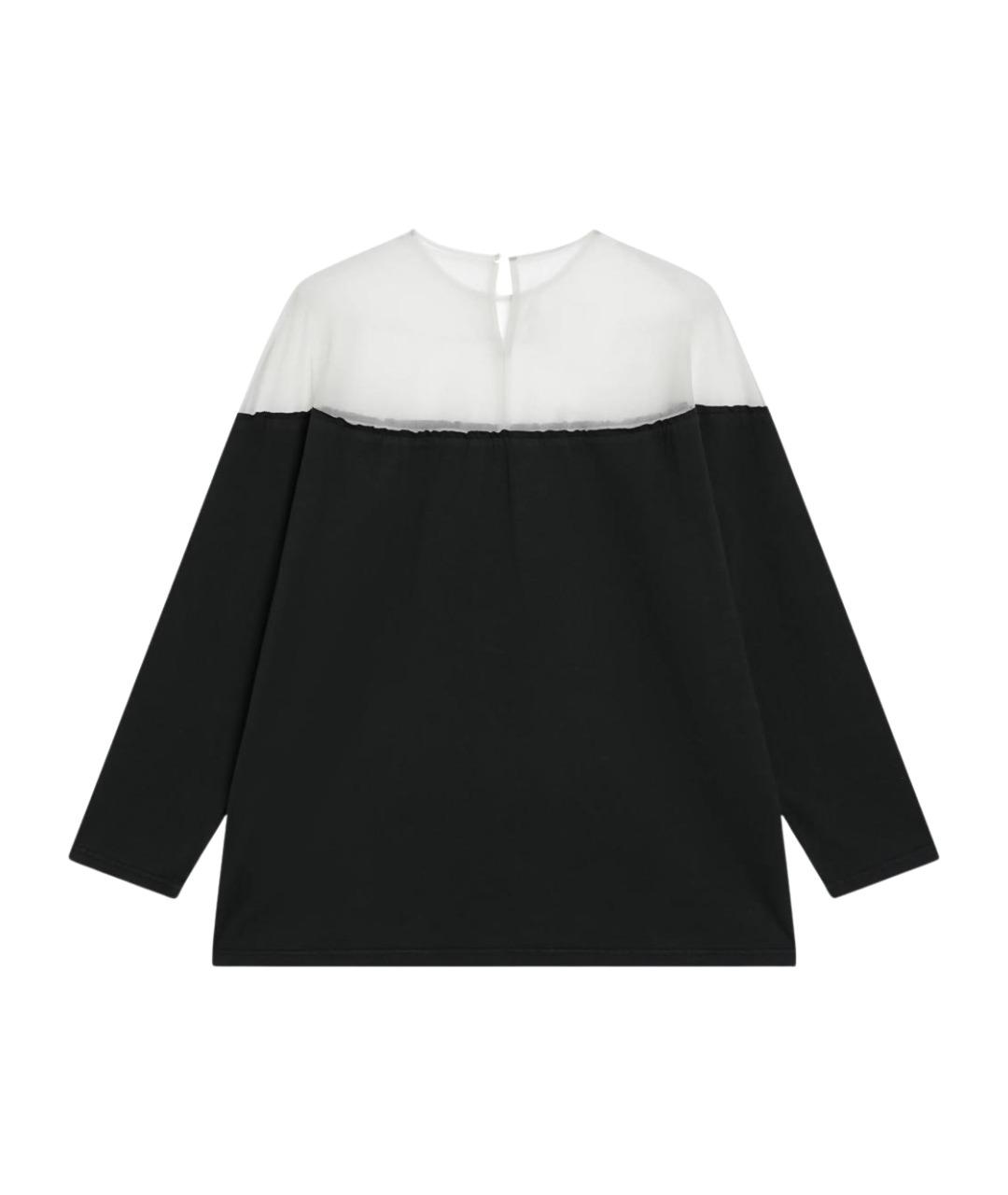 MM6 MAISON MARGIELA Черная хлопковая рубашка, фото 2