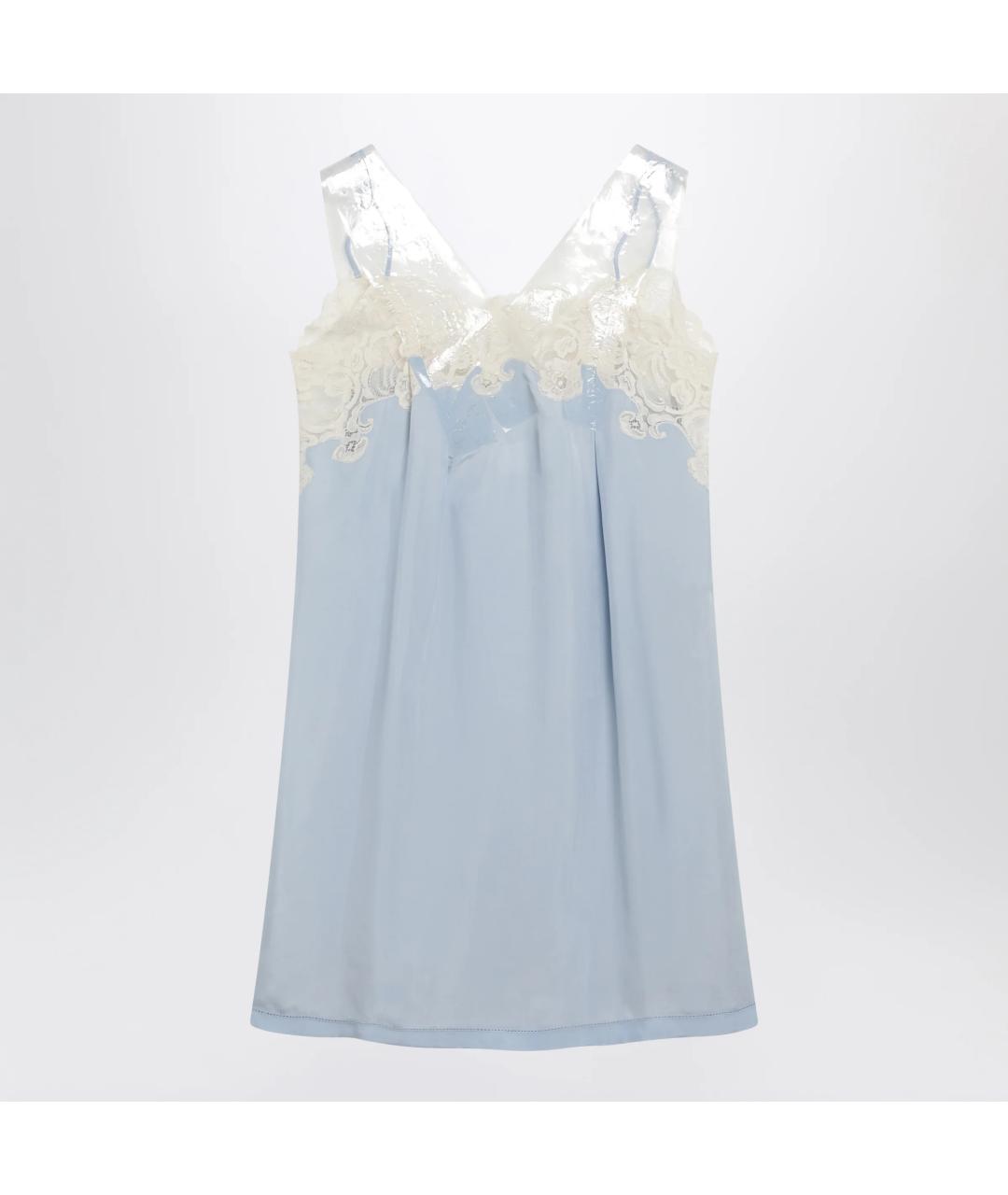 MAISON MARGIELA Голубое вискозное коктейльное платье, фото 3