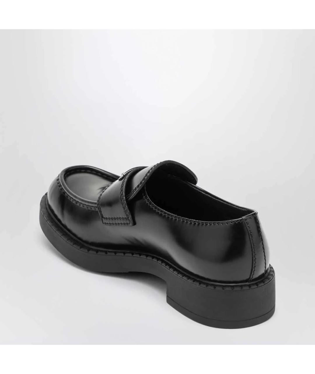 PRADA Черные кожаные лоферы, фото 2