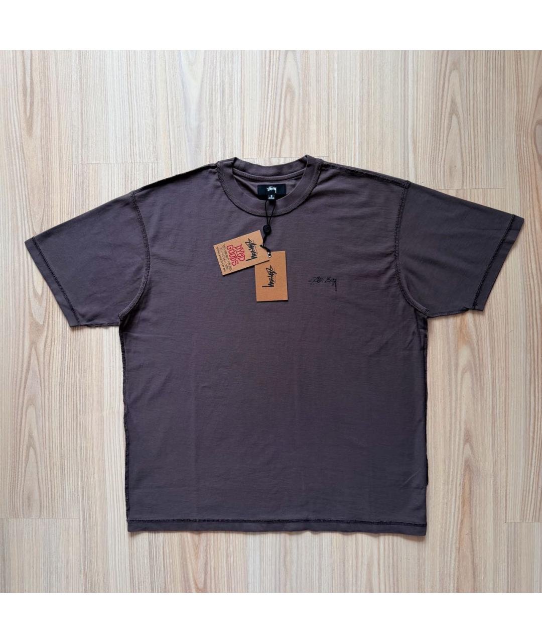 STUSSY Серая хлопковая футболка, фото 9