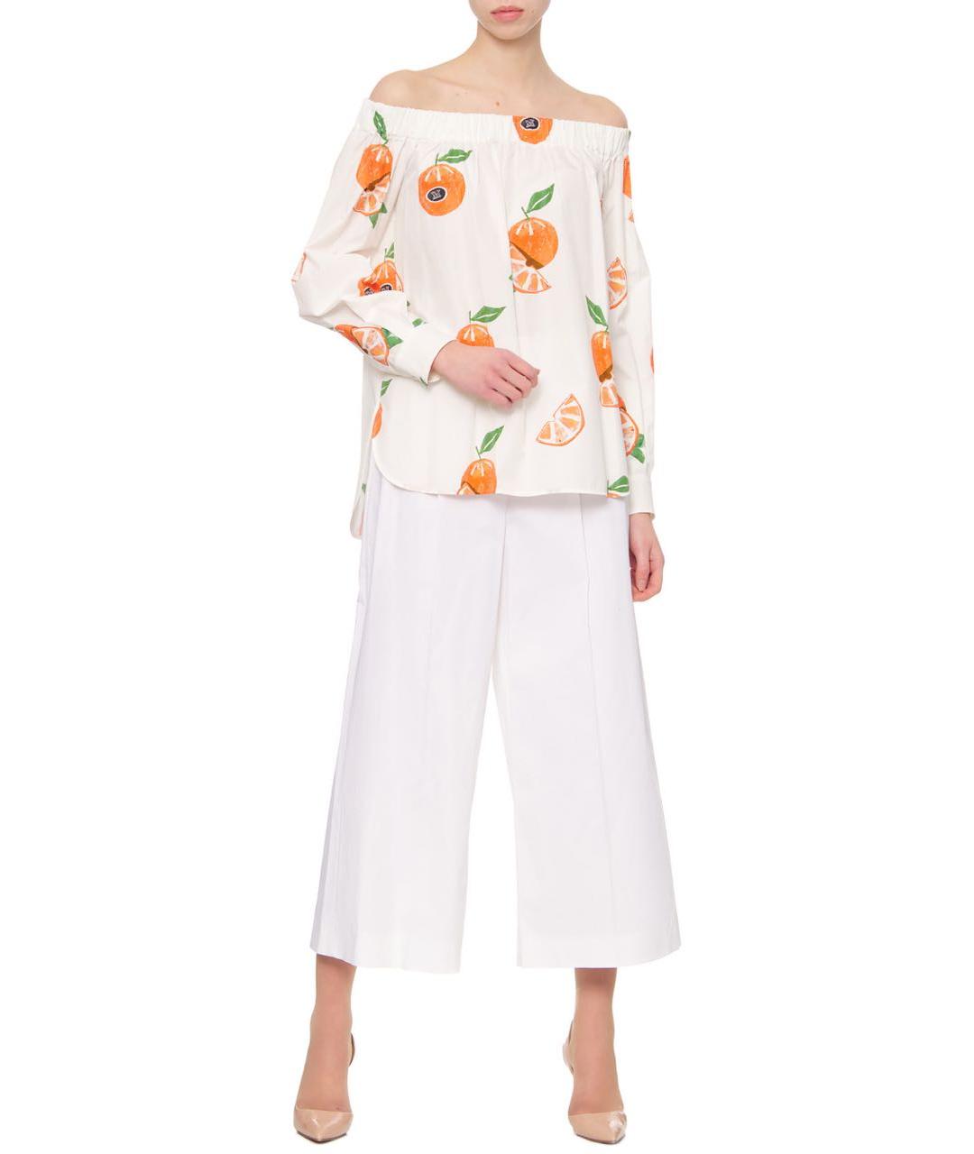 MAX MARA Белая хлопковая блузы, фото 7