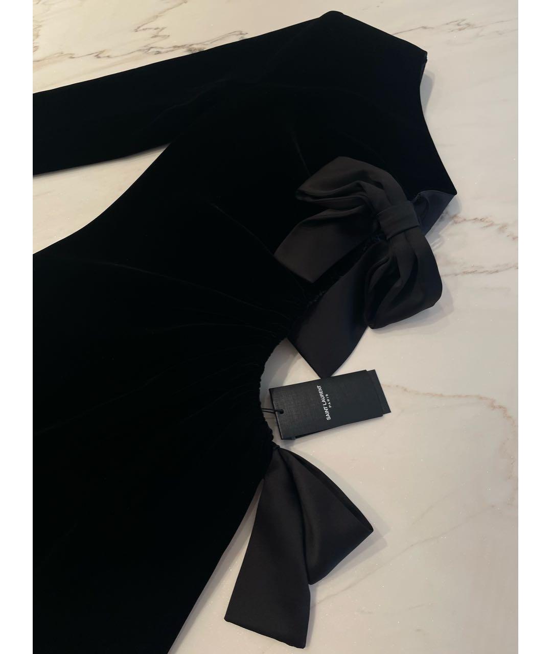 SAINT LAURENT Черное вечернее платье, фото 3