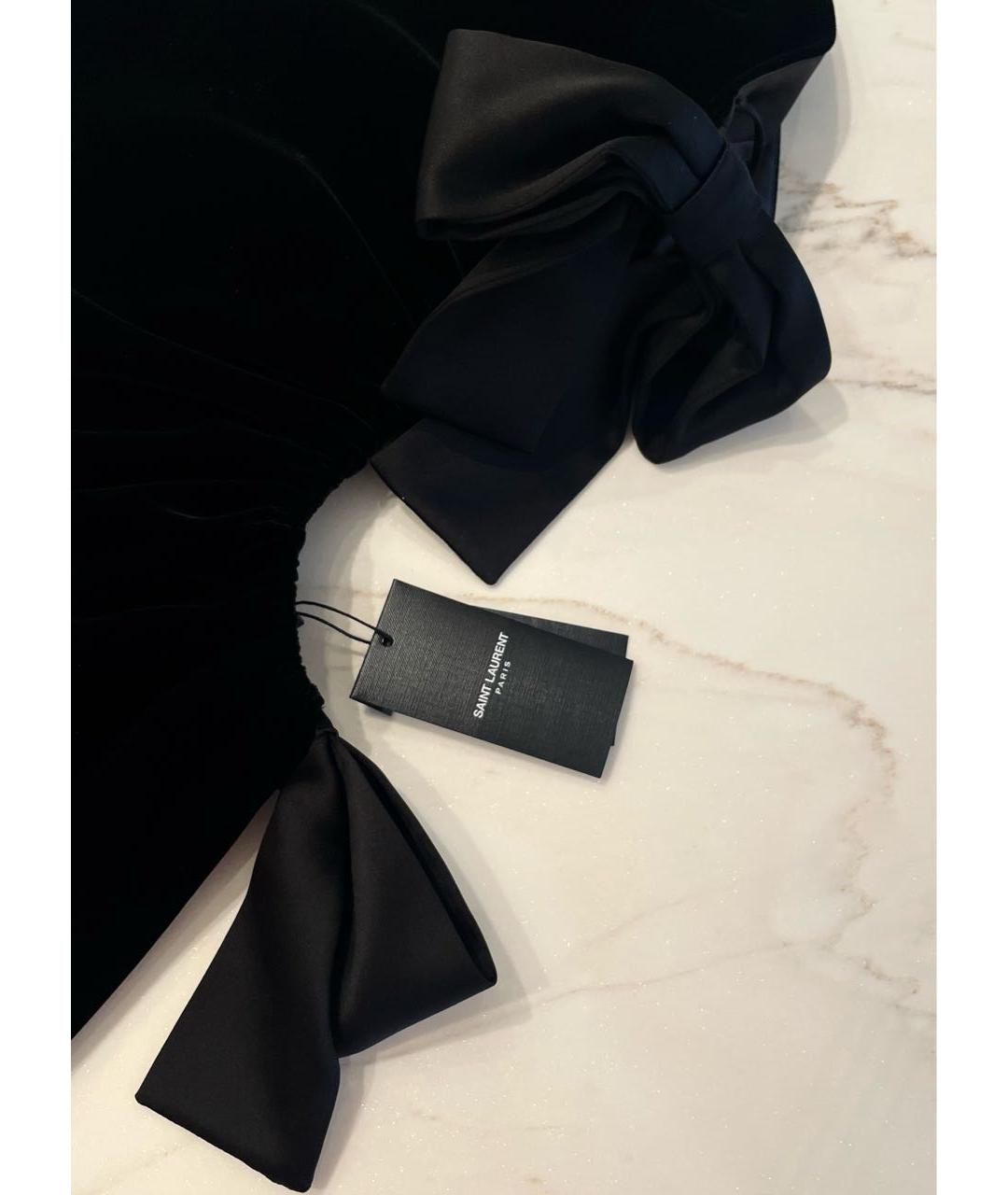 SAINT LAURENT Черное вечернее платье, фото 4