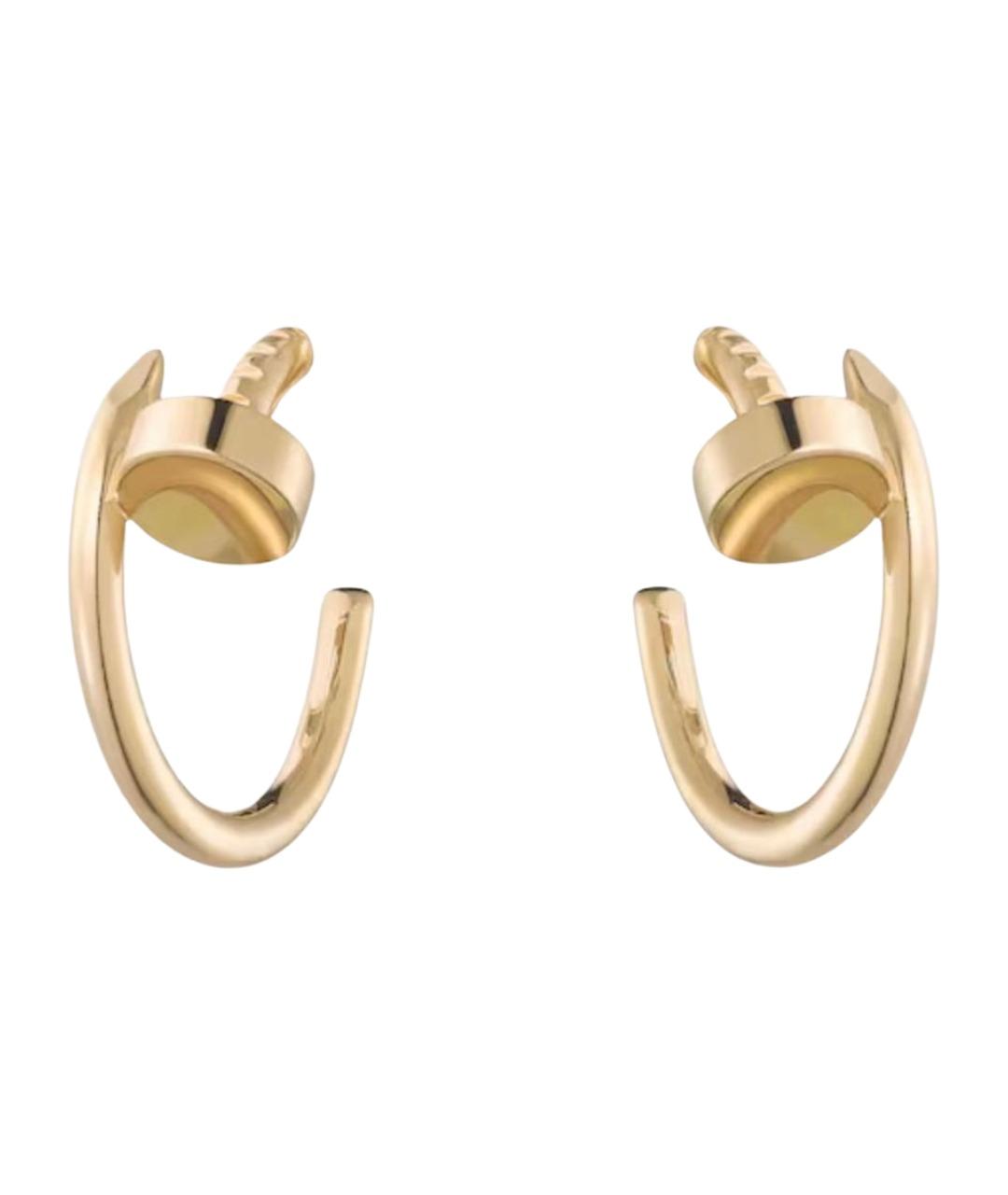 CARTIER Золотые серьги из желтого золота, фото 1