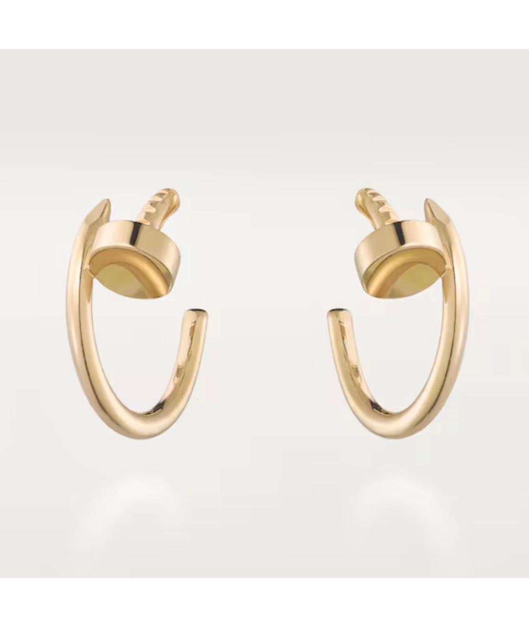 CARTIER Золотые серьги из желтого золота, фото 4