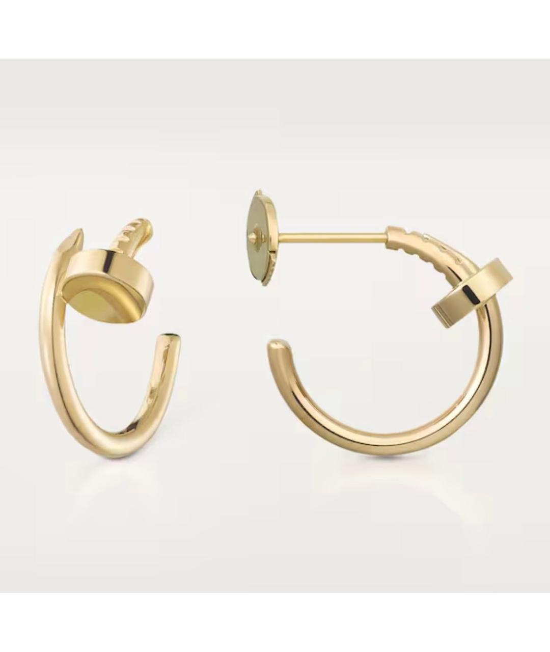 CARTIER Золотые серьги из желтого золота, фото 3