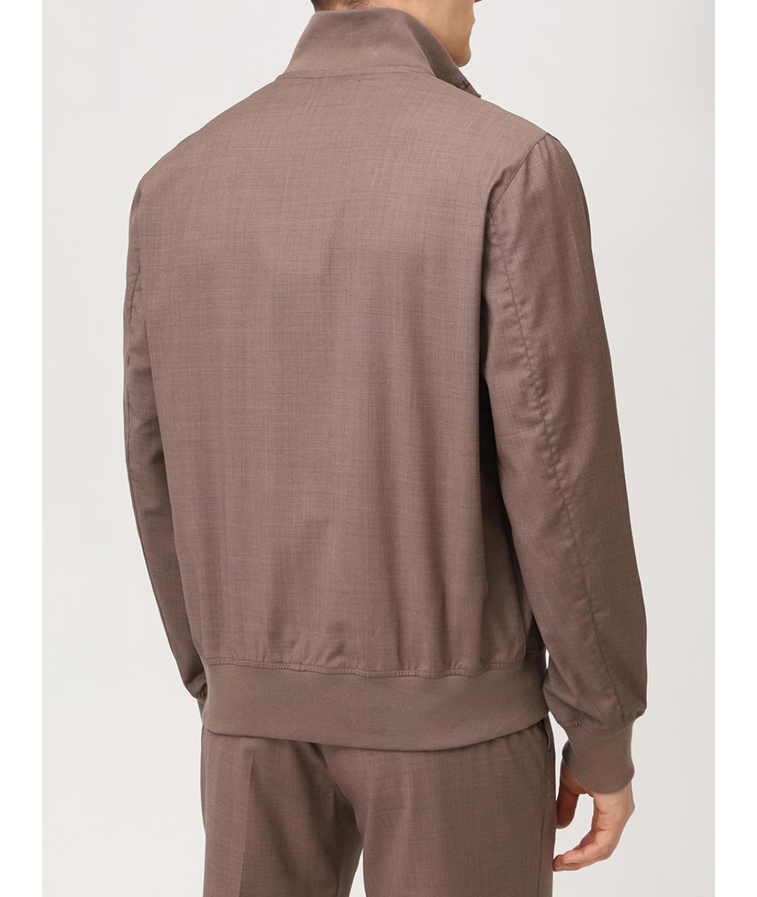CAPOBIANCO Коричневый повседневный костюм, фото 3