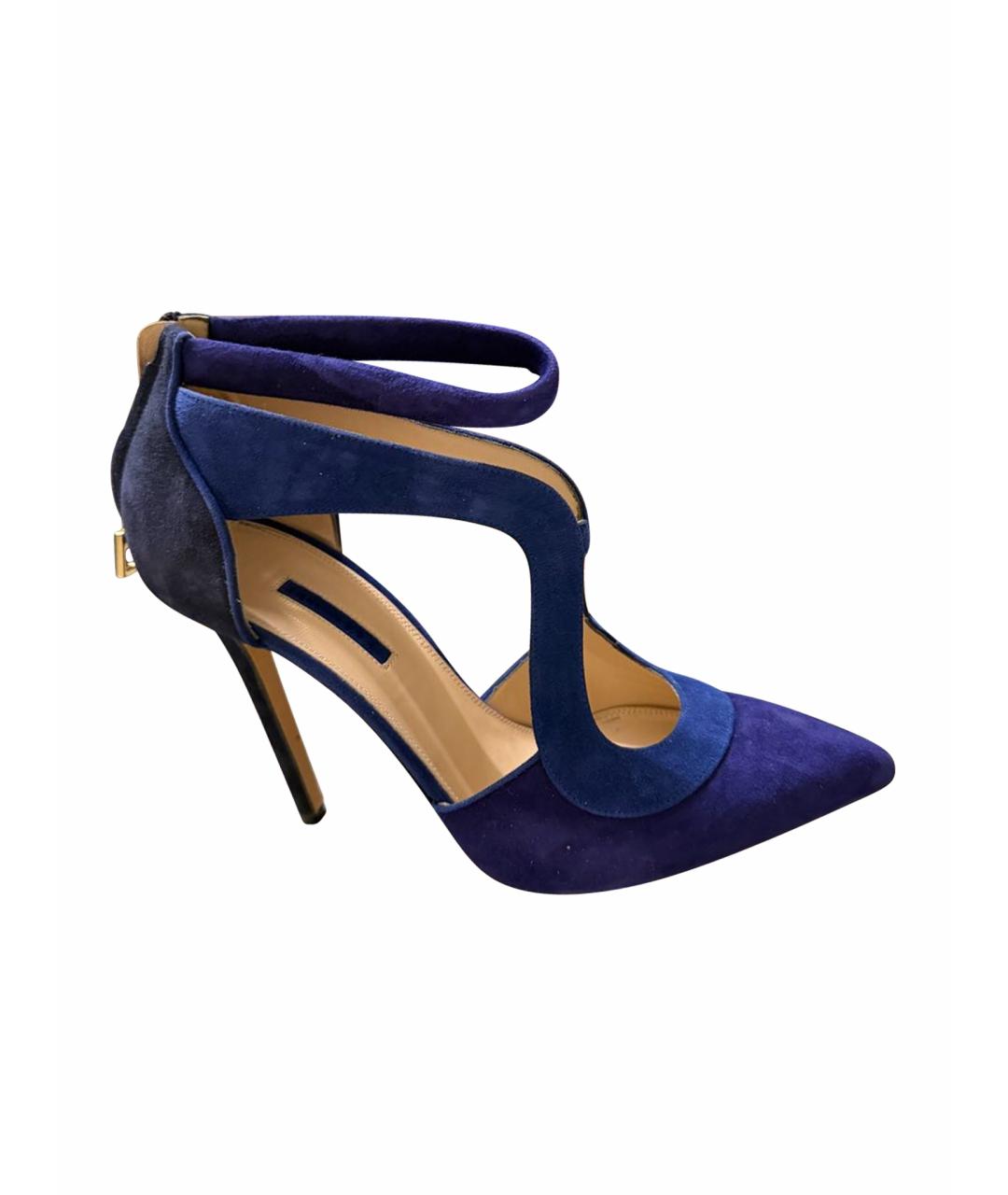 ELIE SAAB Синие замшевые туфли, фото 1