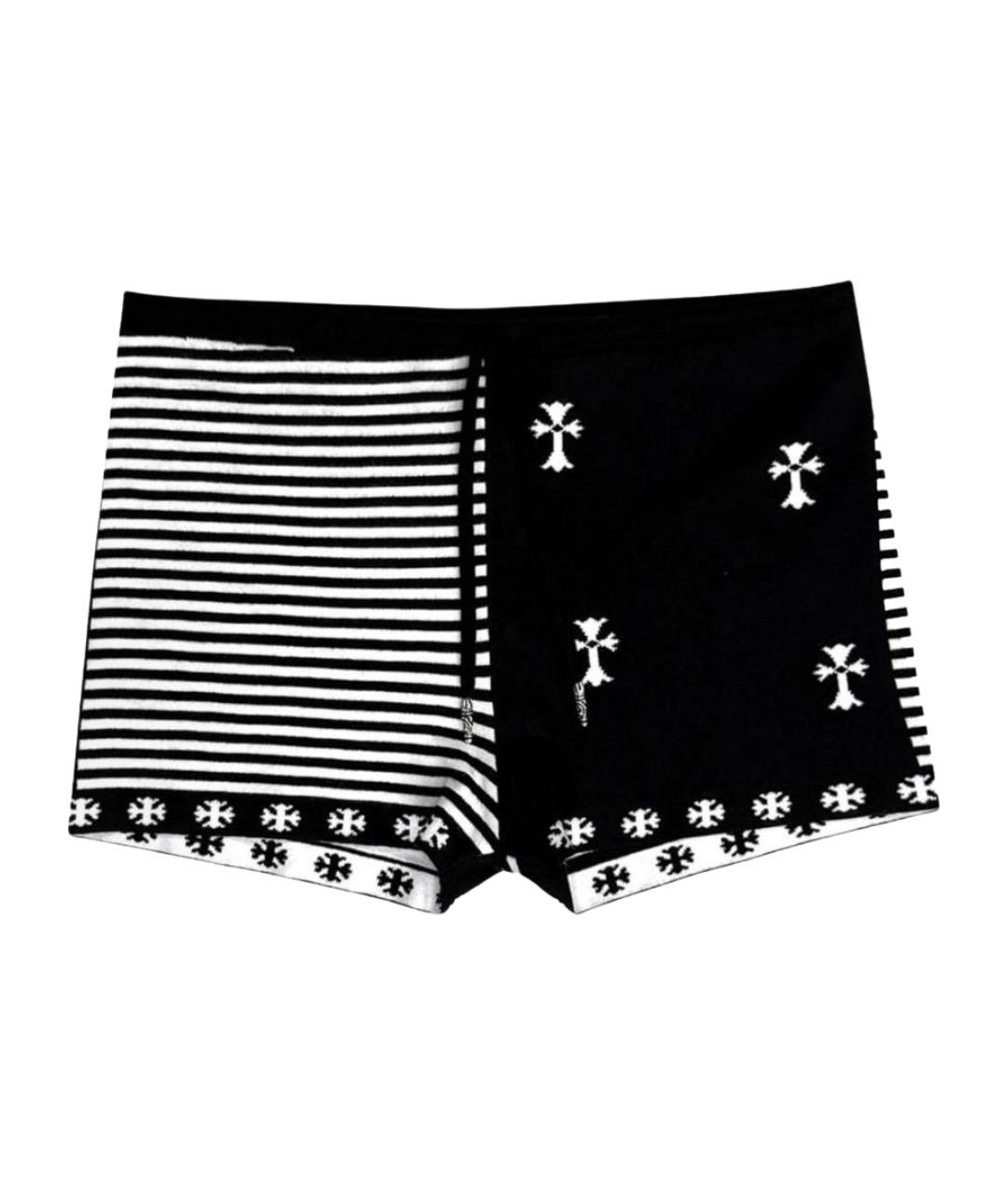 CHROME HEARTS Черные хлопковые шорты, фото 1