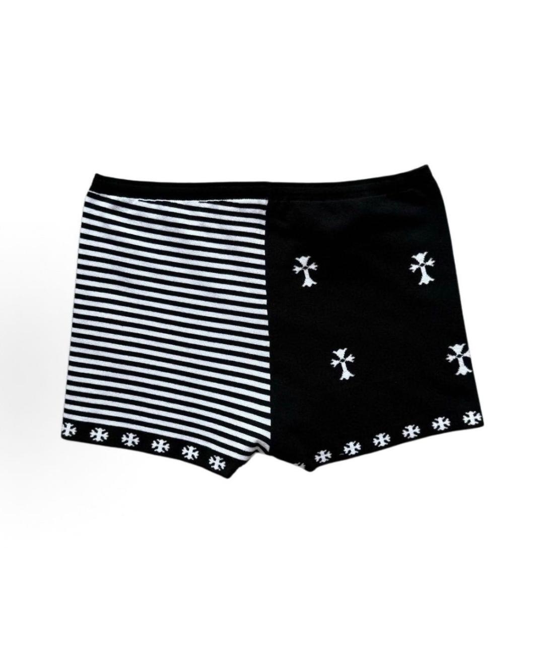 CHROME HEARTS Черные хлопковые шорты, фото 2