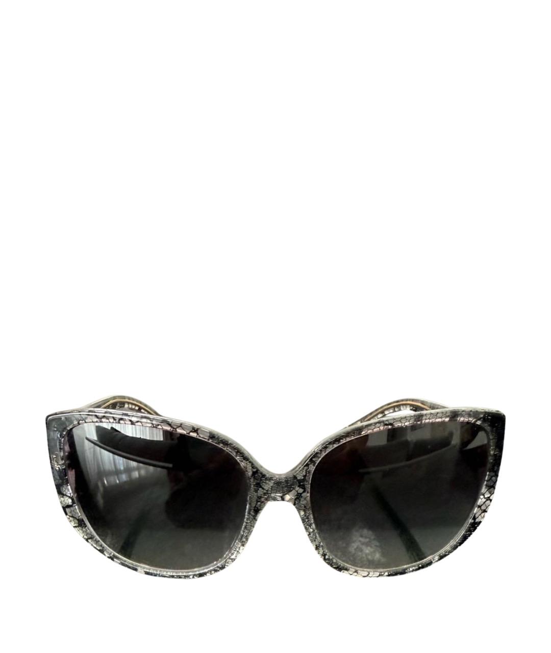 DOLCE&GABBANA Серые пластиковые солнцезащитные очки, фото 1