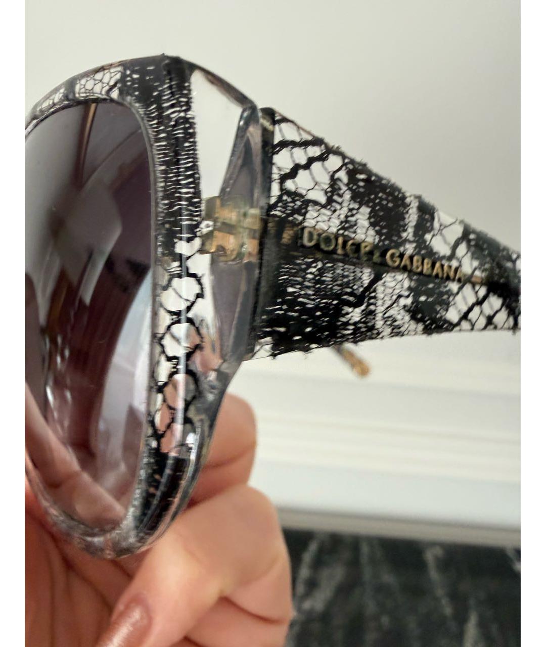 DOLCE&GABBANA Серые пластиковые солнцезащитные очки, фото 3