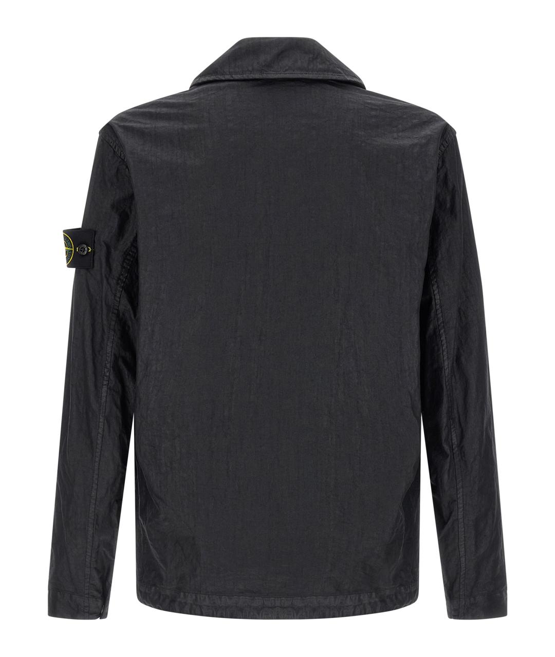 STONE ISLAND Черная кэжуал рубашка, фото 2