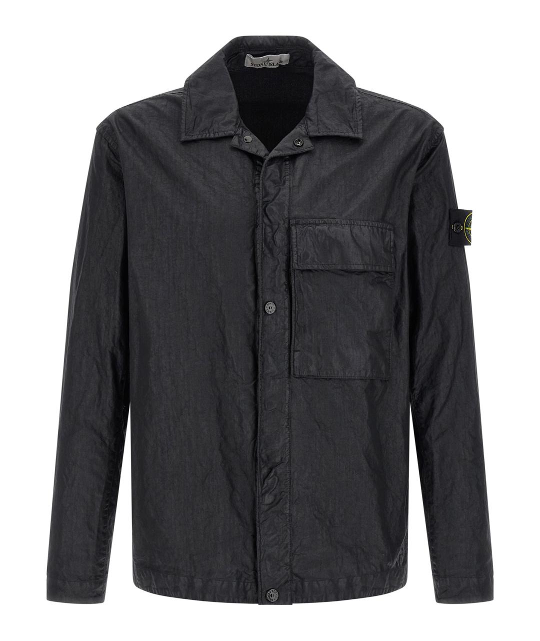 STONE ISLAND Черная кэжуал рубашка, фото 1