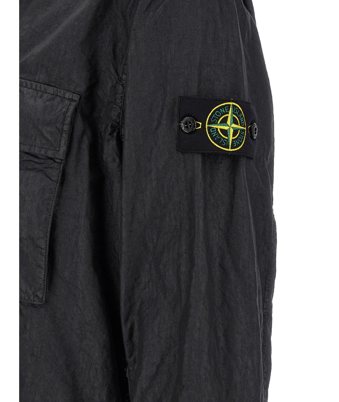 STONE ISLAND Черная кэжуал рубашка, фото 5