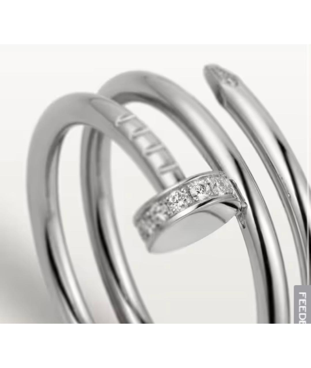 CARTIER Серебряное кольцо из белого золота, фото 3