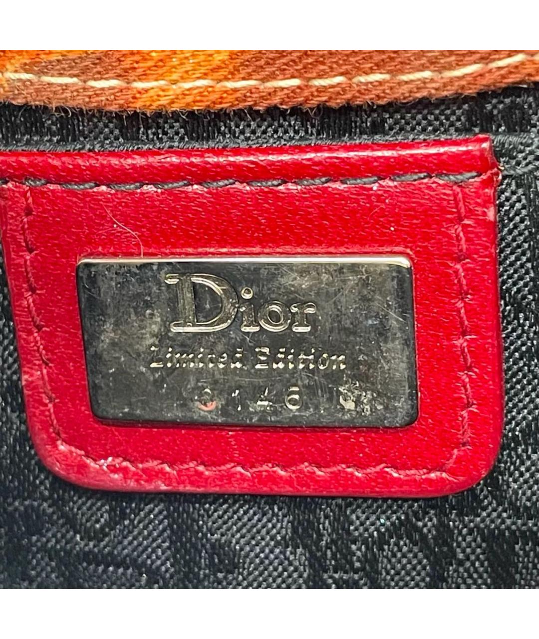 CHRISTIAN DIOR Мульти кожаная сумка с короткими ручками, фото 5