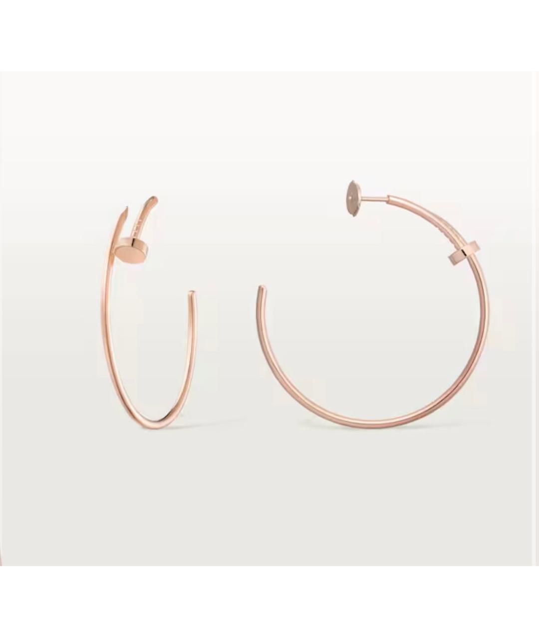 CARTIER Золотые серьги из розового золота, фото 3