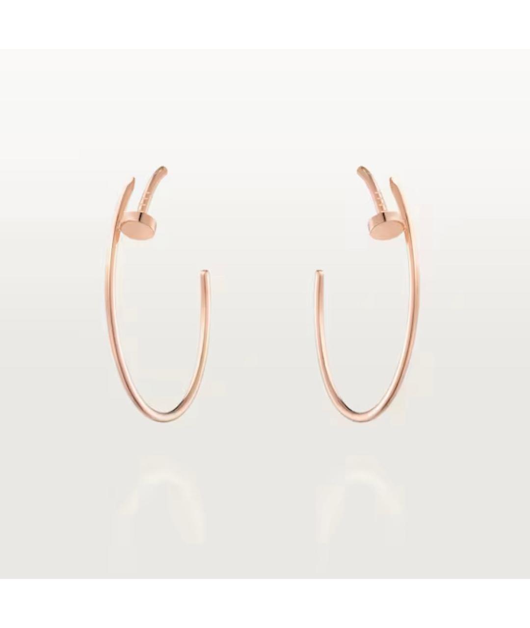 CARTIER Золотые серьги из розового золота, фото 4