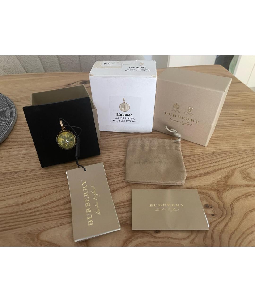 BURBERRY Золотой брелок, фото 3