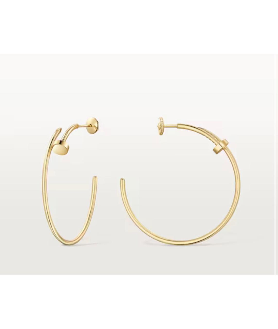 CARTIER Золотые серьги из желтого золота, фото 3