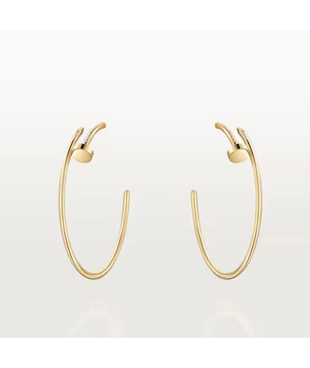 CARTIER Золотые серьги из желтого золота, фото 4