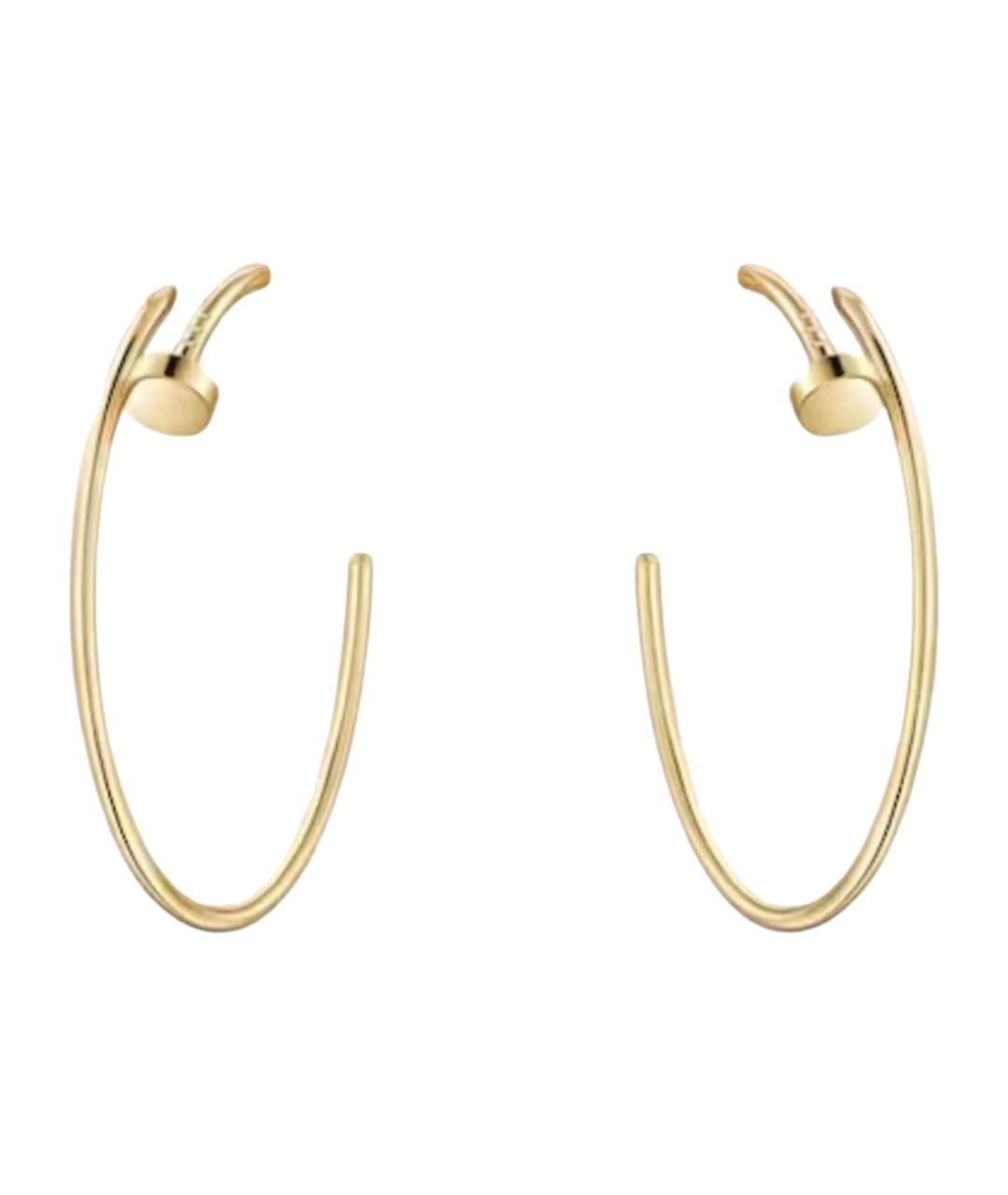 CARTIER Золотые серьги из желтого золота, фото 1