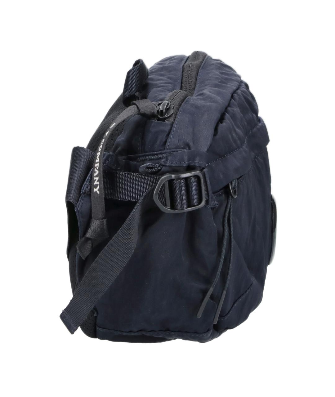 CP COMPANY Синяя тканевая поясная сумка, фото 5