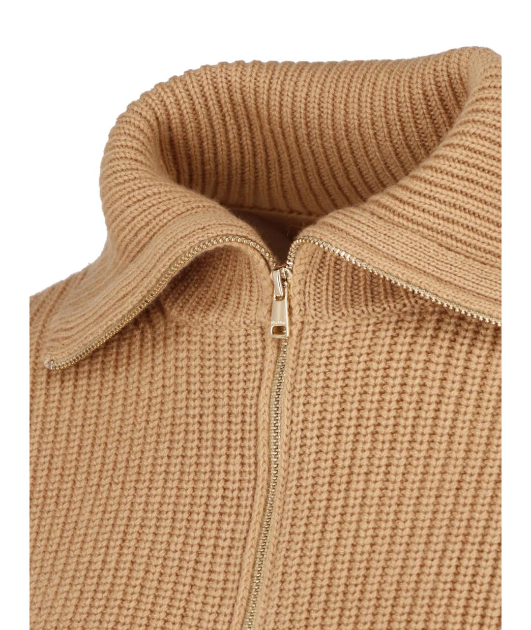 MAX MARA Коричневый шерстяной джемпер / свитер, фото 3