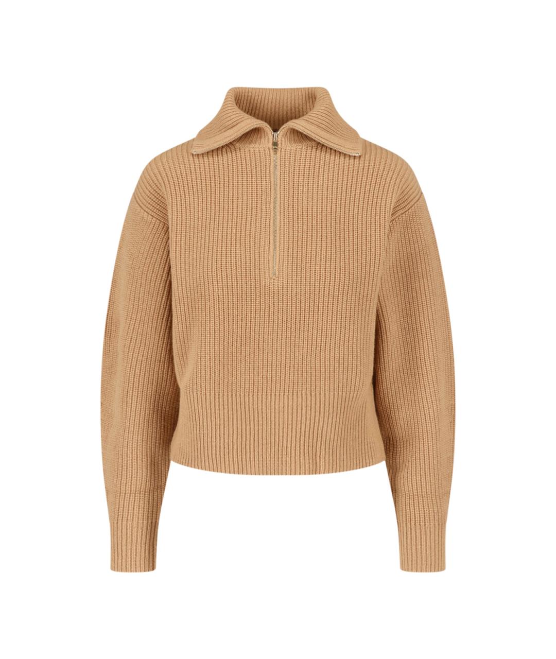 MAX MARA Коричневый шерстяной джемпер / свитер, фото 1