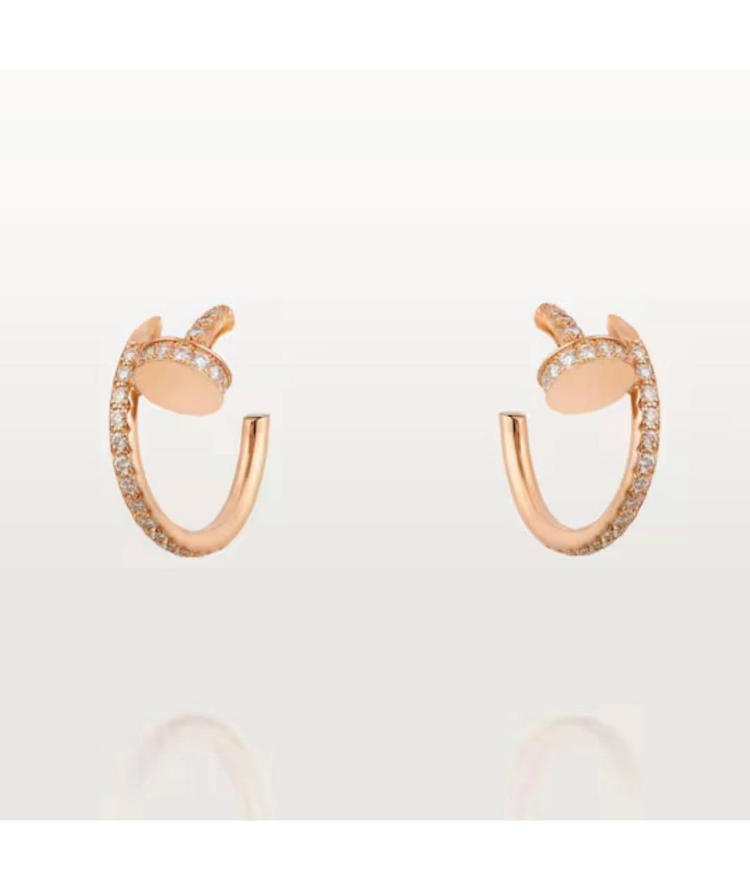 CARTIER Золотые серьги из розового золота, фото 5