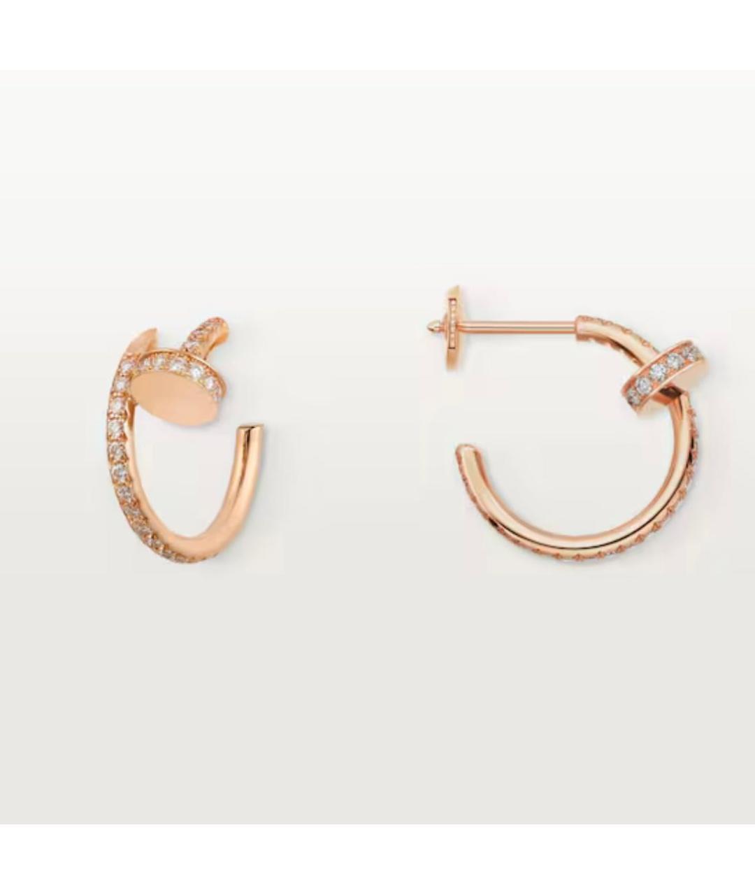 CARTIER Золотые серьги из розового золота, фото 3