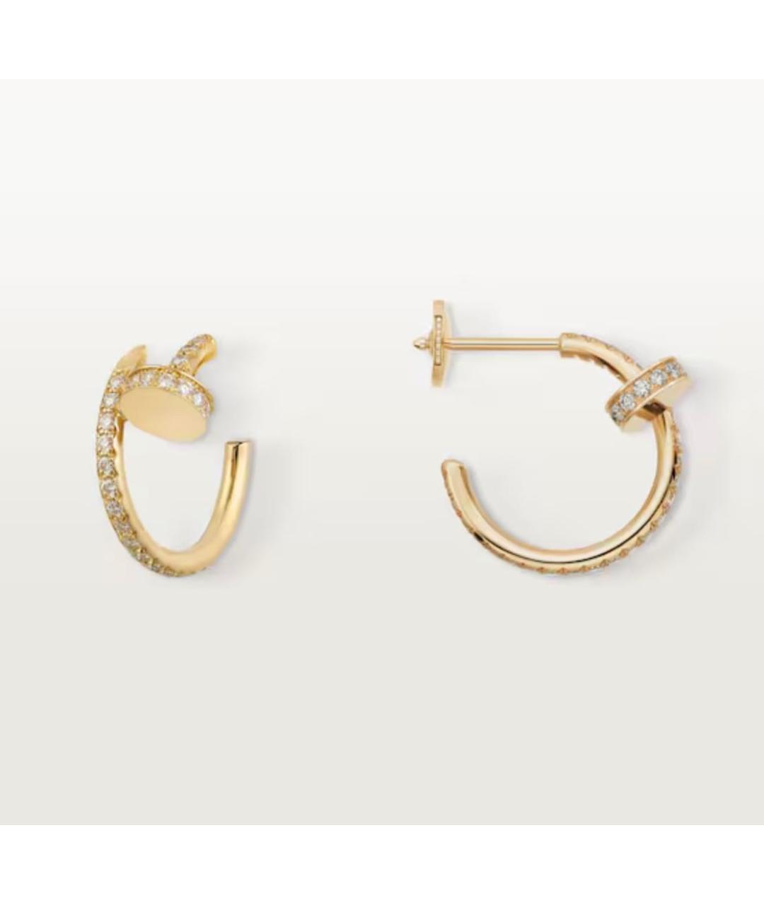 CARTIER Золотые серьги из желтого золота, фото 3