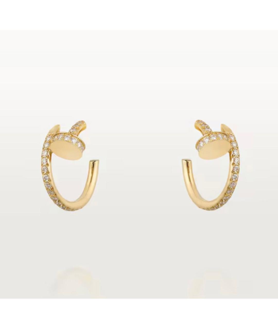 CARTIER Золотые серьги из желтого золота, фото 5