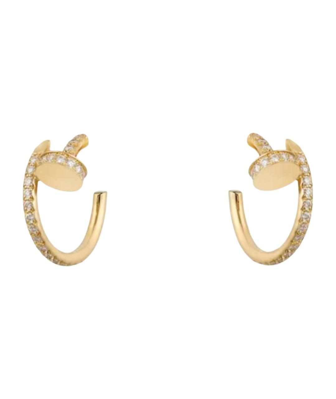 CARTIER Золотые серьги из желтого золота, фото 1