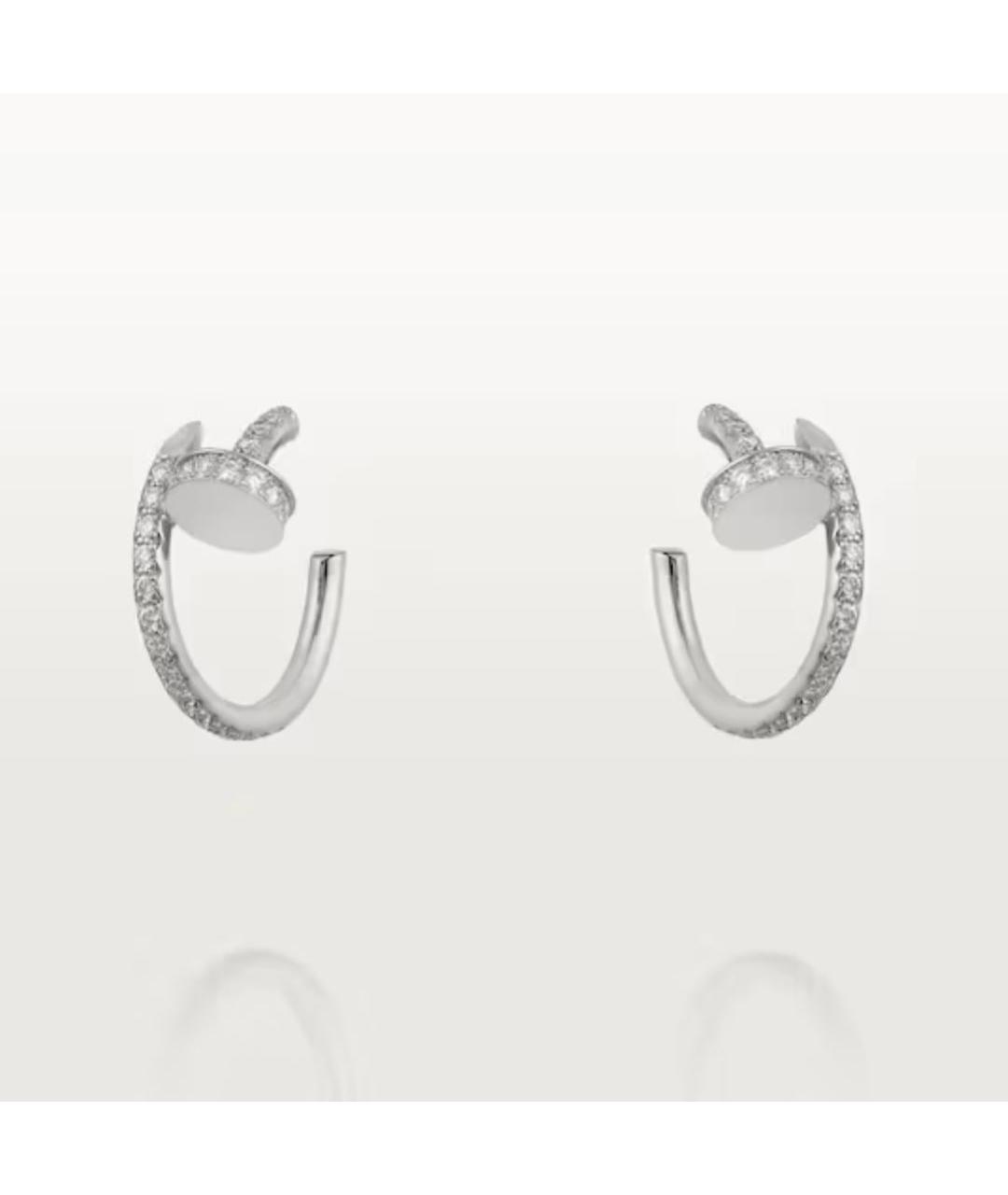 CARTIER Серебряные серьги из белого золота, фото 5