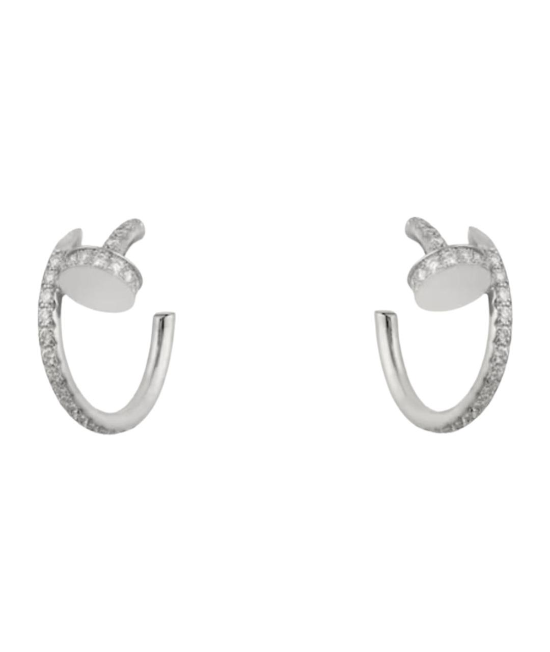 CARTIER Серебряные серьги из белого золота, фото 1