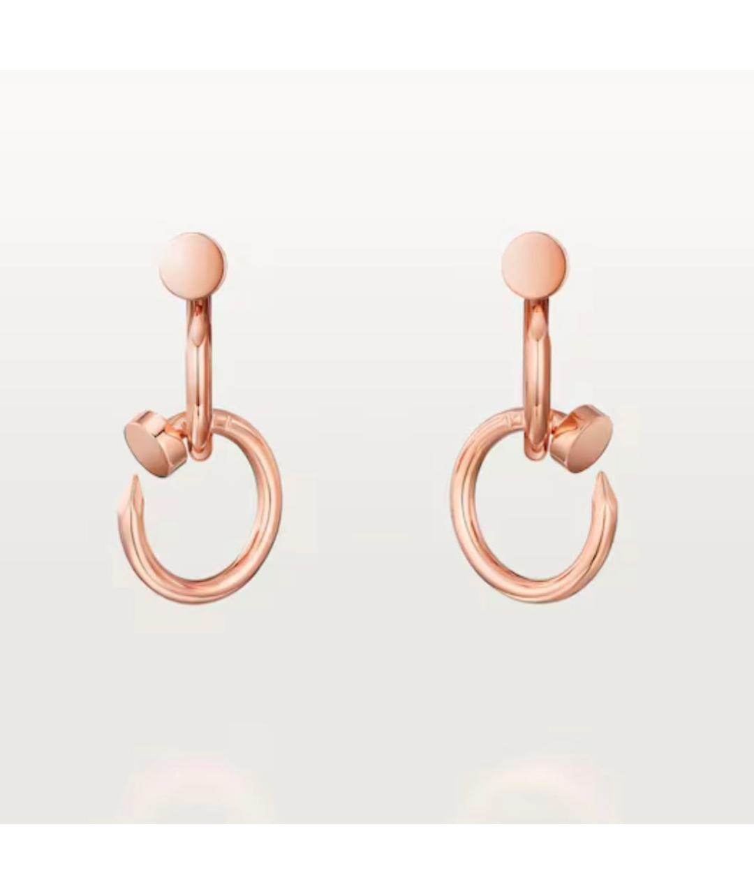 CARTIER Золотые серьги из розового золота, фото 4