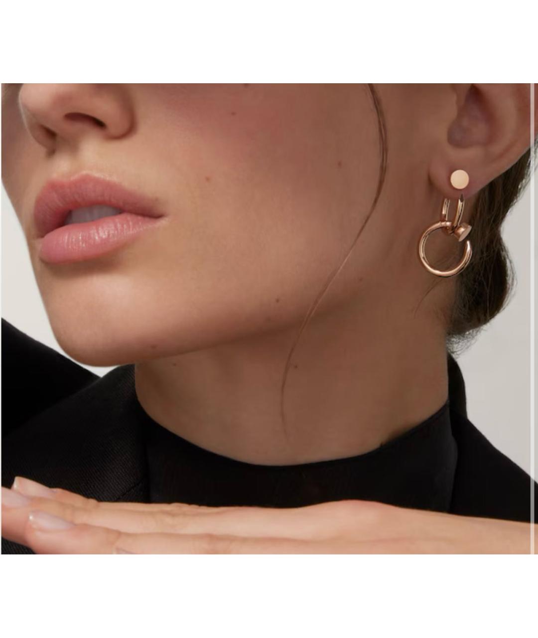 CARTIER Золотые серьги из розового золота, фото 2