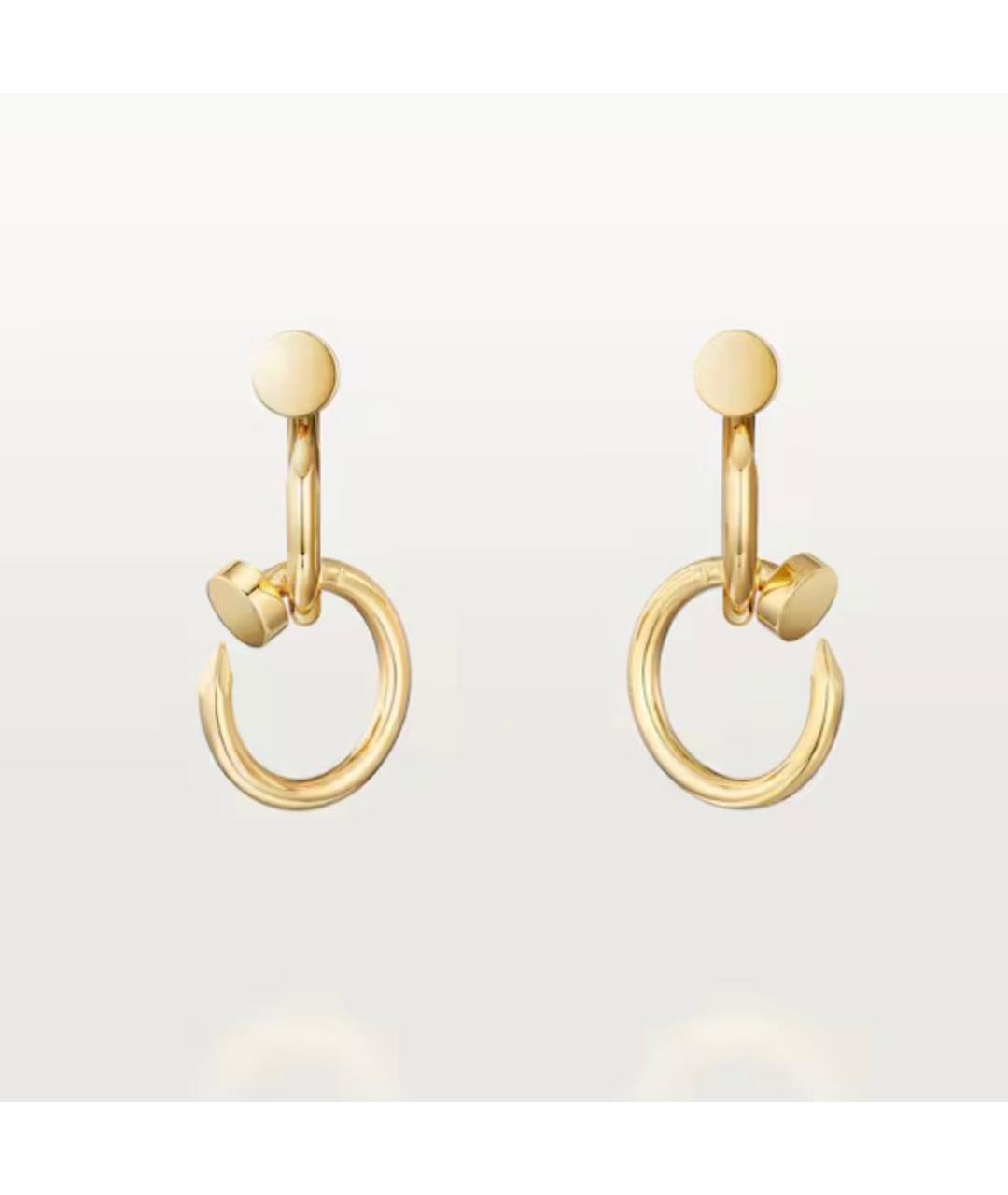 CARTIER Золотые серьги из желтого золота, фото 4