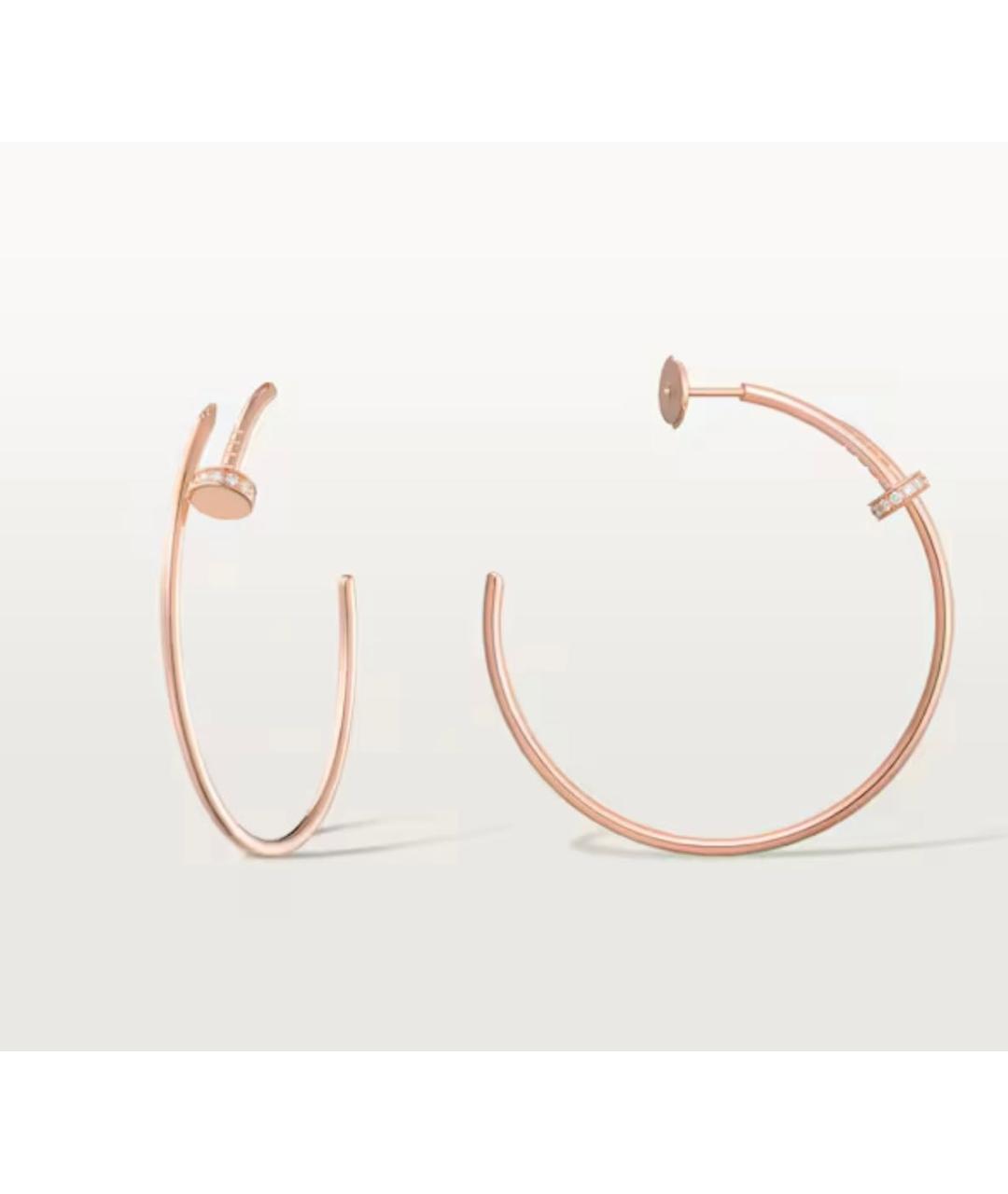 CARTIER Золотые серьги из розового золота, фото 3