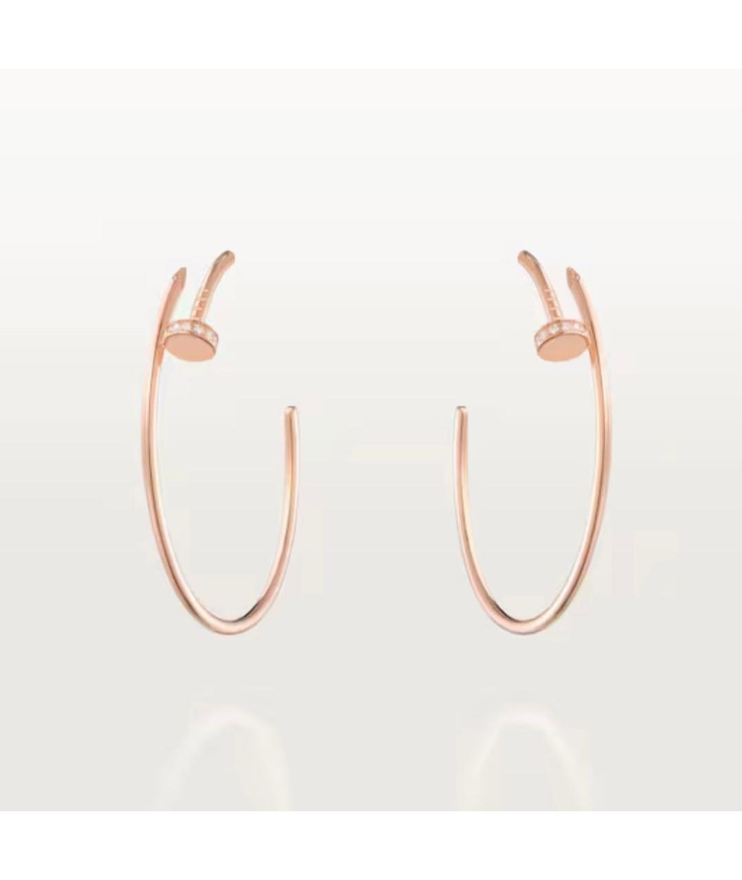 CARTIER Золотые серьги из розового золота, фото 5
