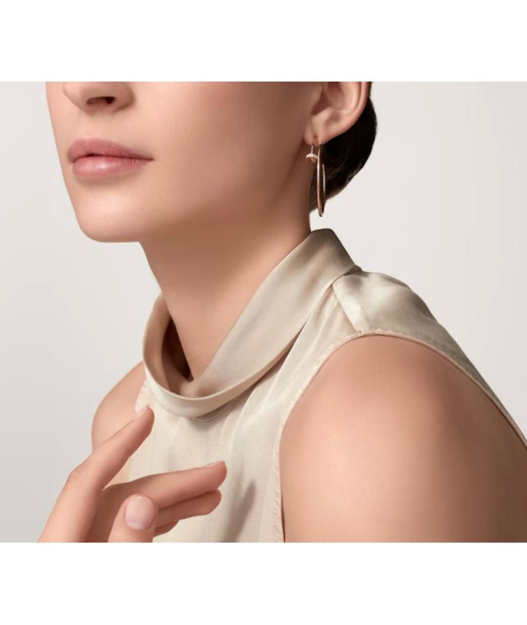 CARTIER Золотые серьги из розового золота, фото 2