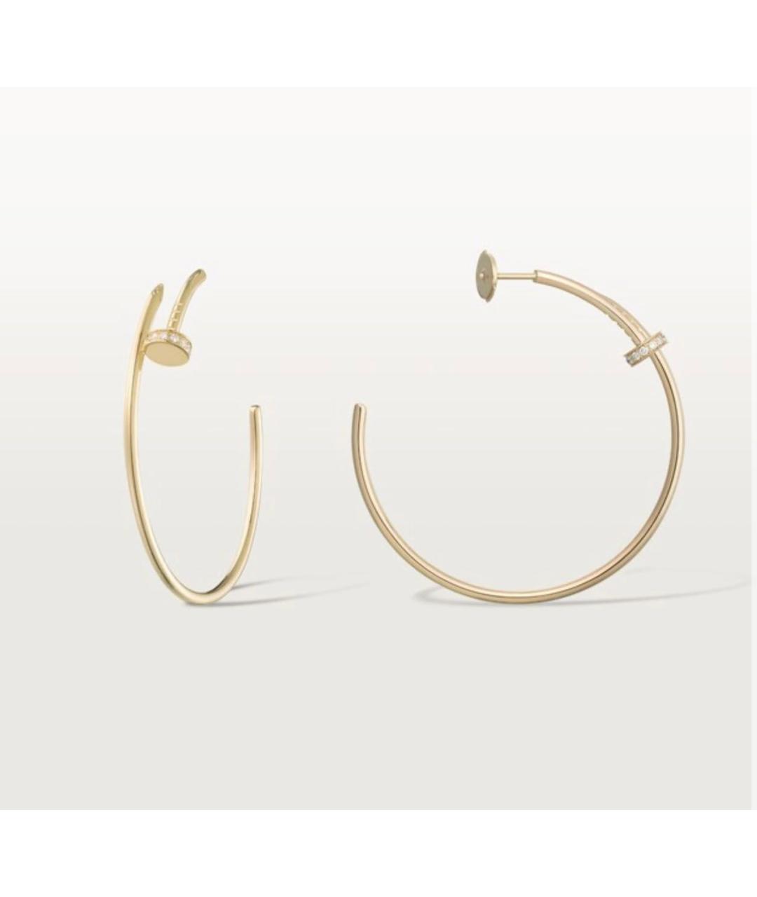CARTIER Золотые серьги из желтого золота, фото 3