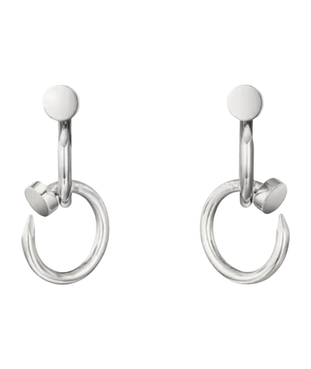 CARTIER Серебряные серьги из белого золота, фото 1