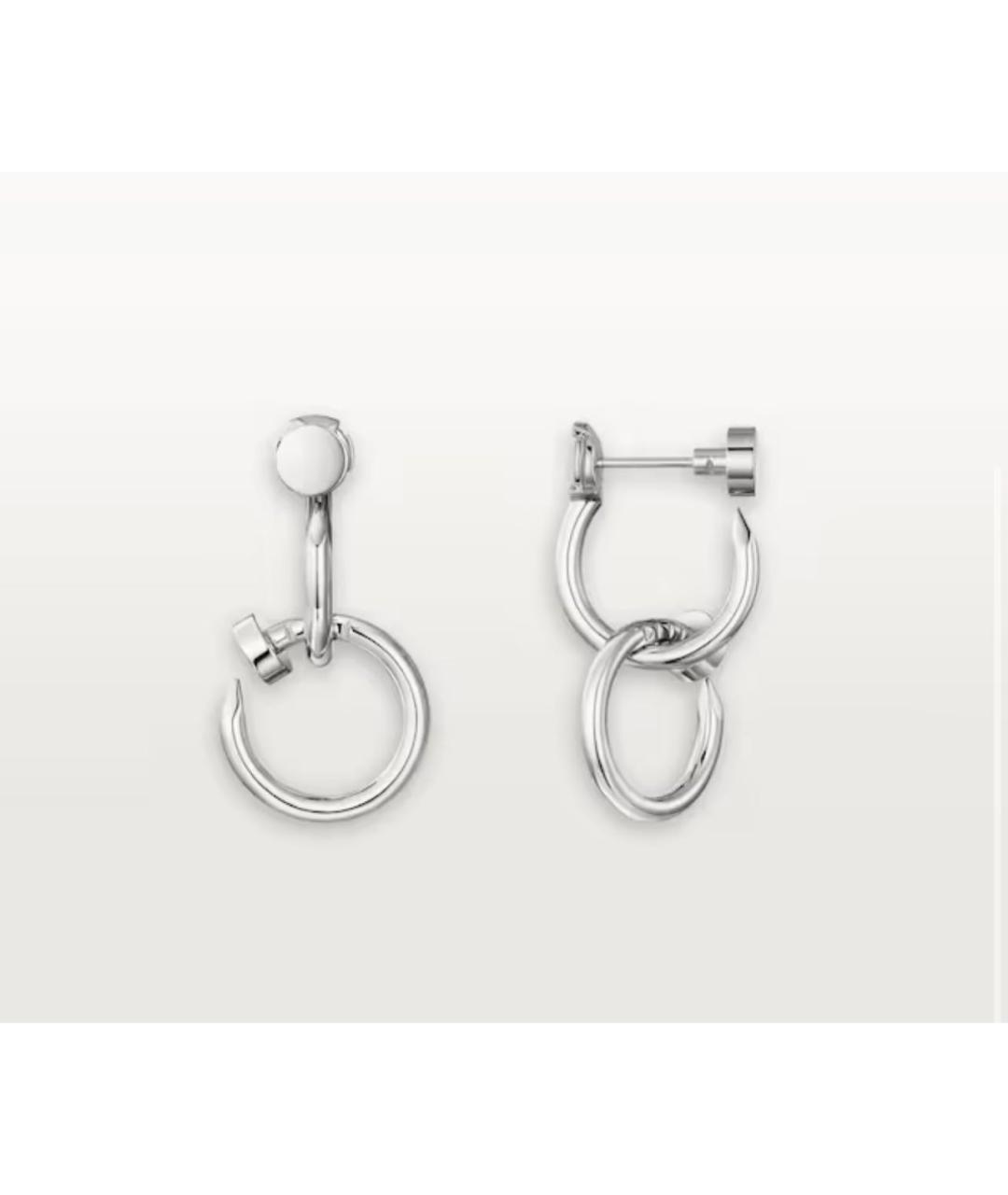 CARTIER Серебряные серьги из белого золота, фото 3