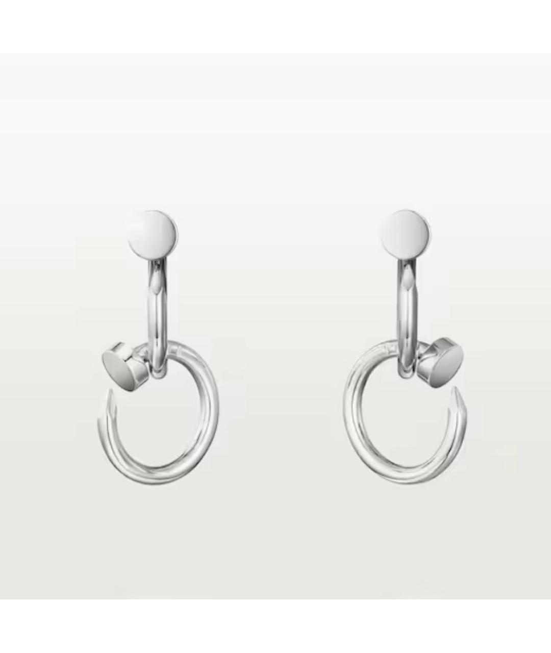 CARTIER Серебряные серьги из белого золота, фото 4