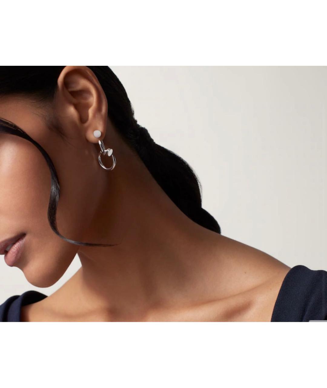 CARTIER Серебряные серьги из белого золота, фото 2