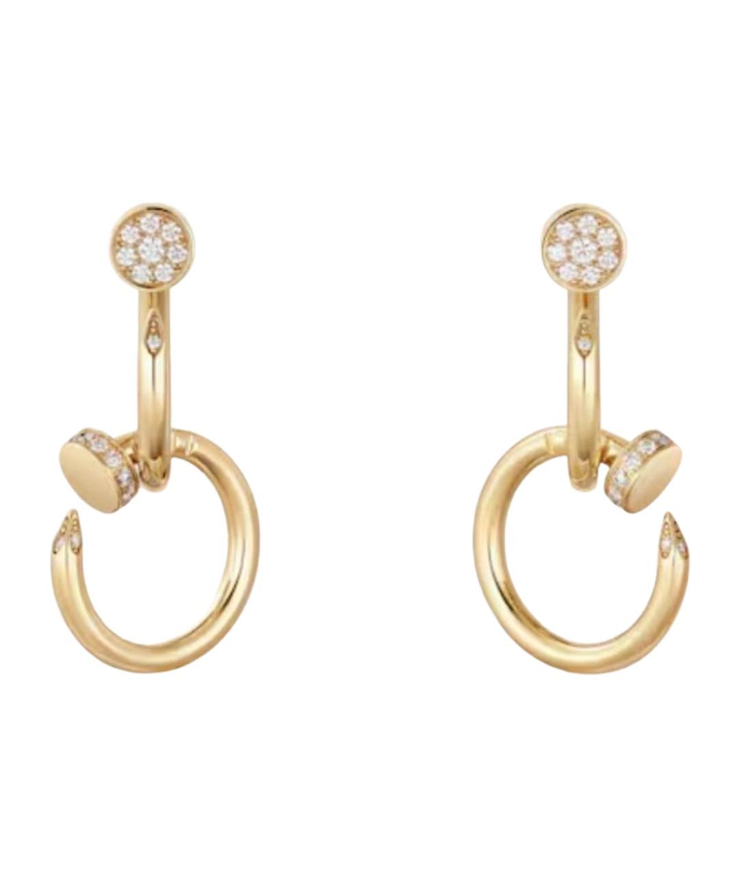 CARTIER Золотые серьги из желтого золота, фото 1