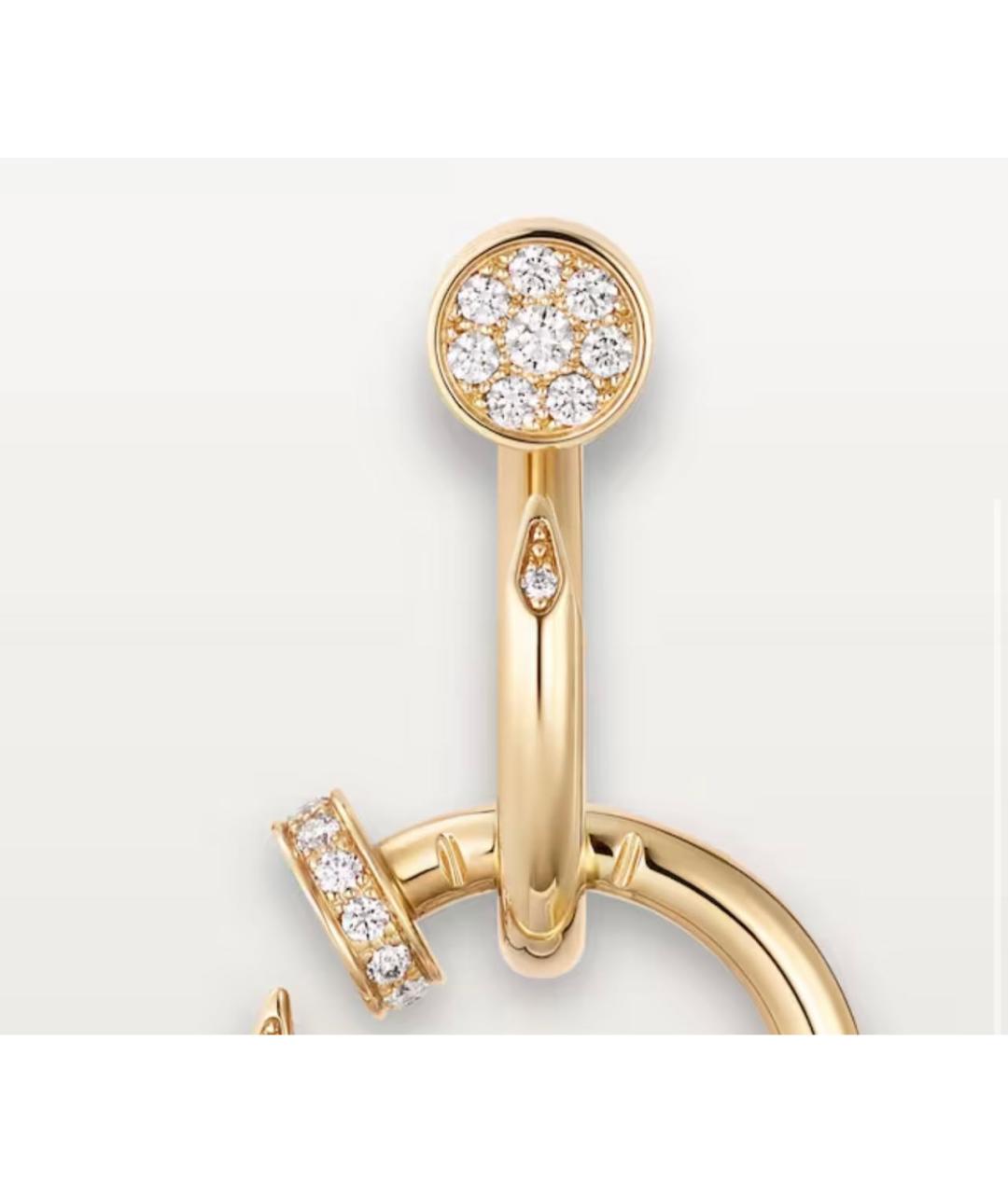 CARTIER Золотые серьги из желтого золота, фото 4